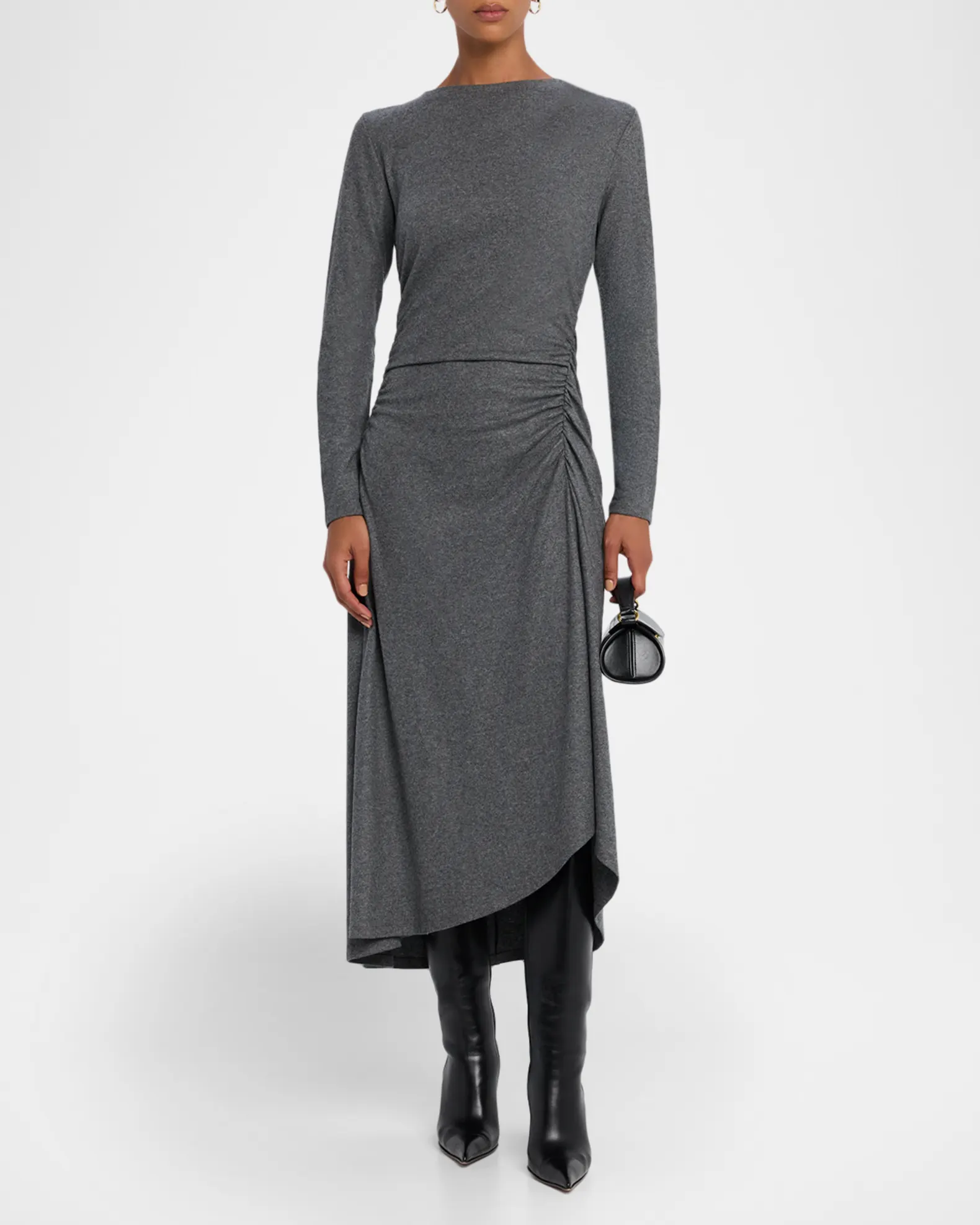 Vestido Midi Theodora de Manga Larga Elegante - Image 2